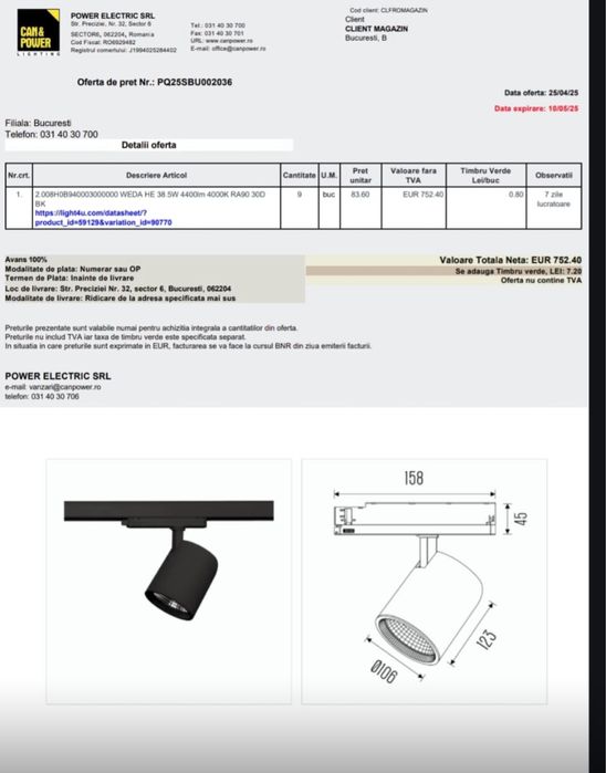 Proiectoare led model- weda He /