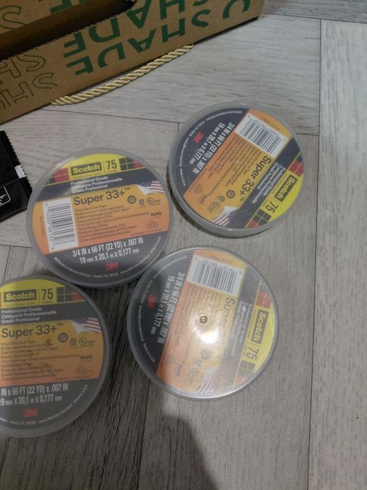 Професиональная изолента 3 штуки