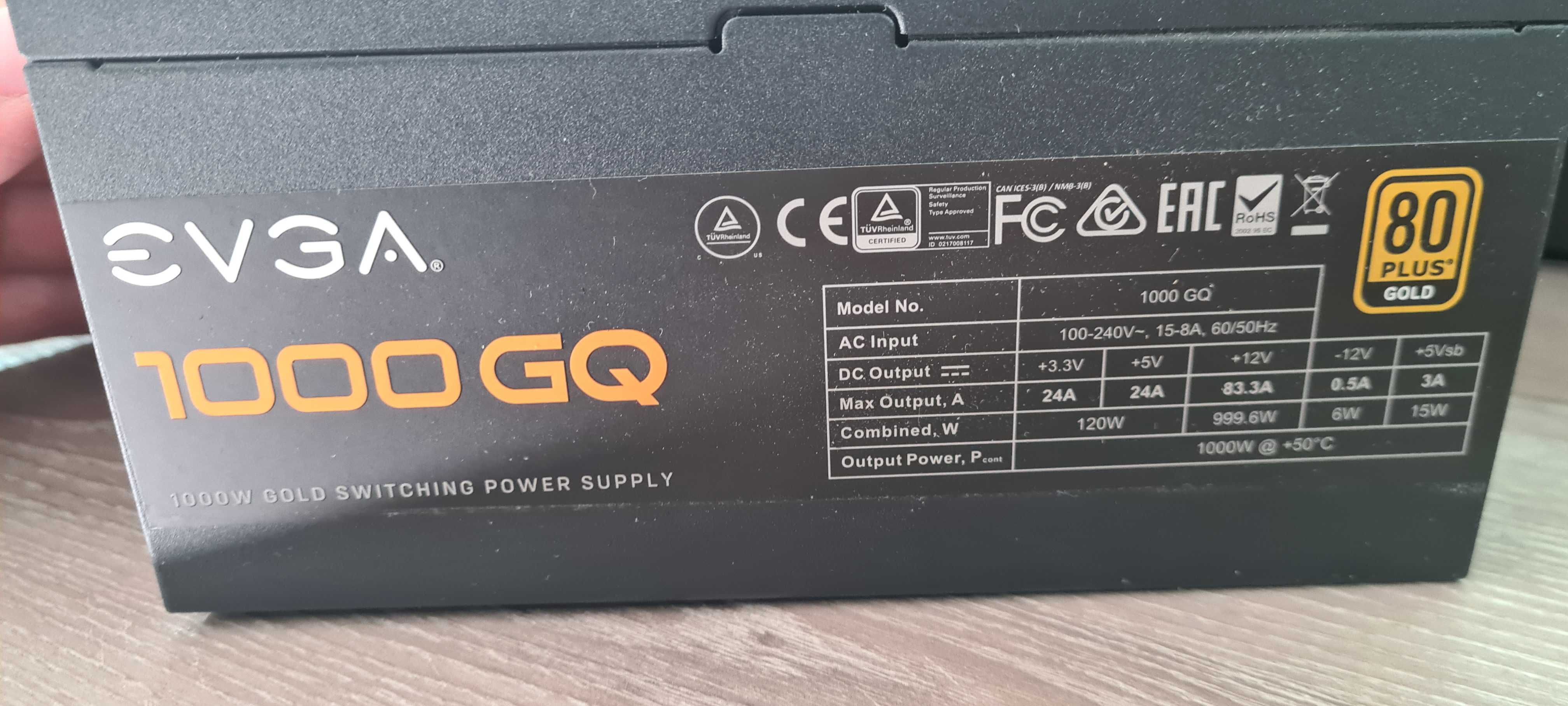 Захранване EVGA 1000 GQ
