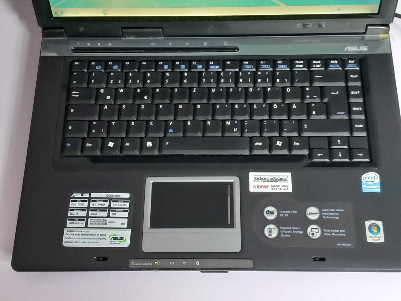 Laptop Asus X59G intel pentium T3200, 3 gb ram