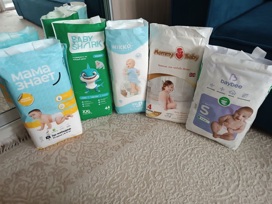 Подгузники и трусики бренда: Мама знает, Baybee, Baby shark, Mommy Bab
