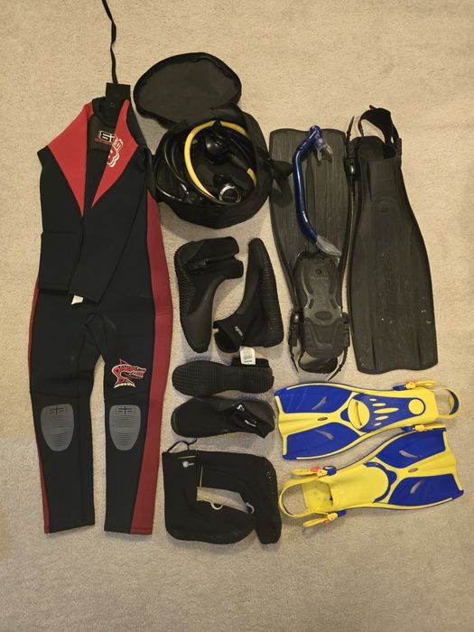 Scuba scufundari regulator botosi labe costum neopren snorkel