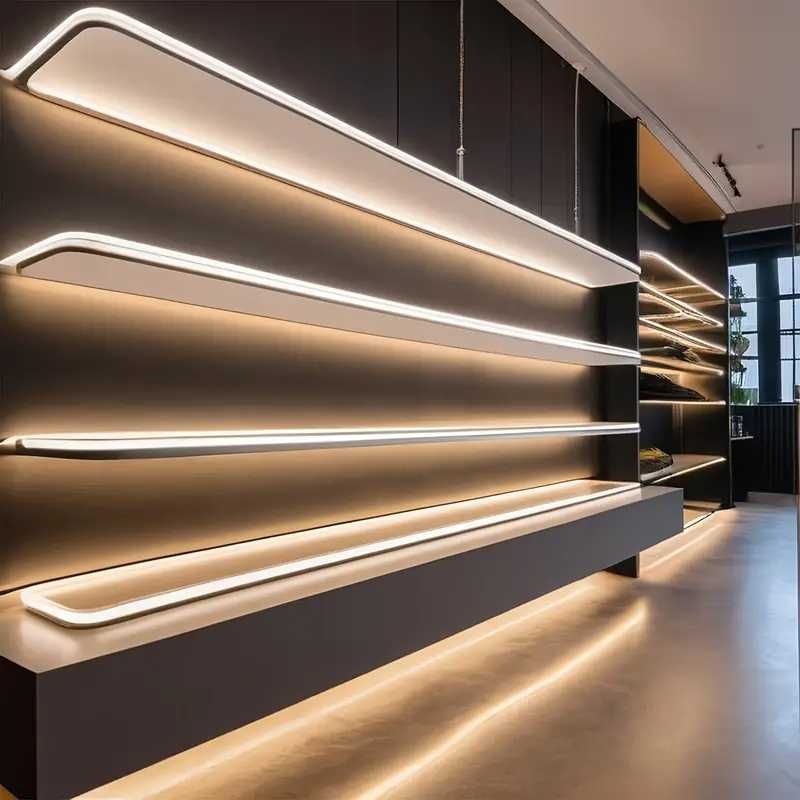Неонова LED лента димируема светодиодна лента топла бяла водоустойчива