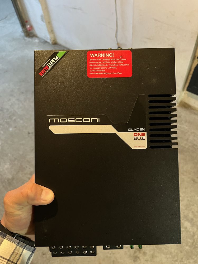 Продавам усилвател Mosconi Gladen ONE 60.6 6канален