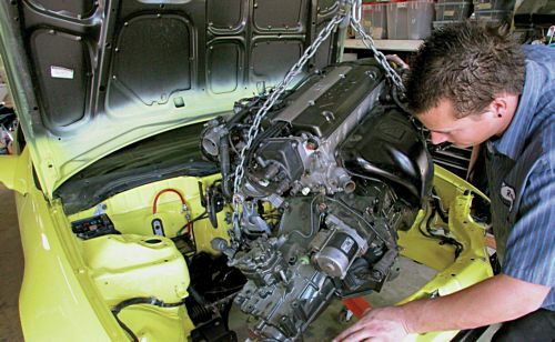 Свап двигателя, замена коробки с механики, с робота на автомат Каролла