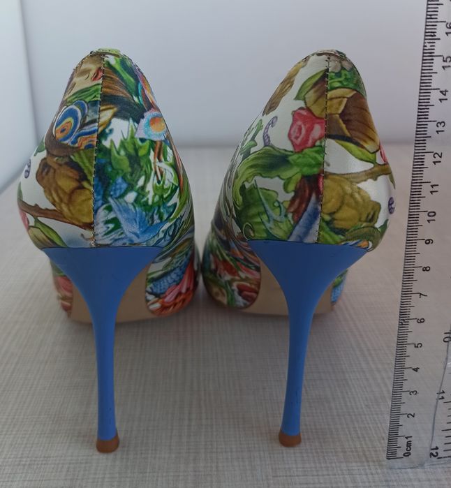 Pantofi eleganți stiletto multicolor mărimea 36