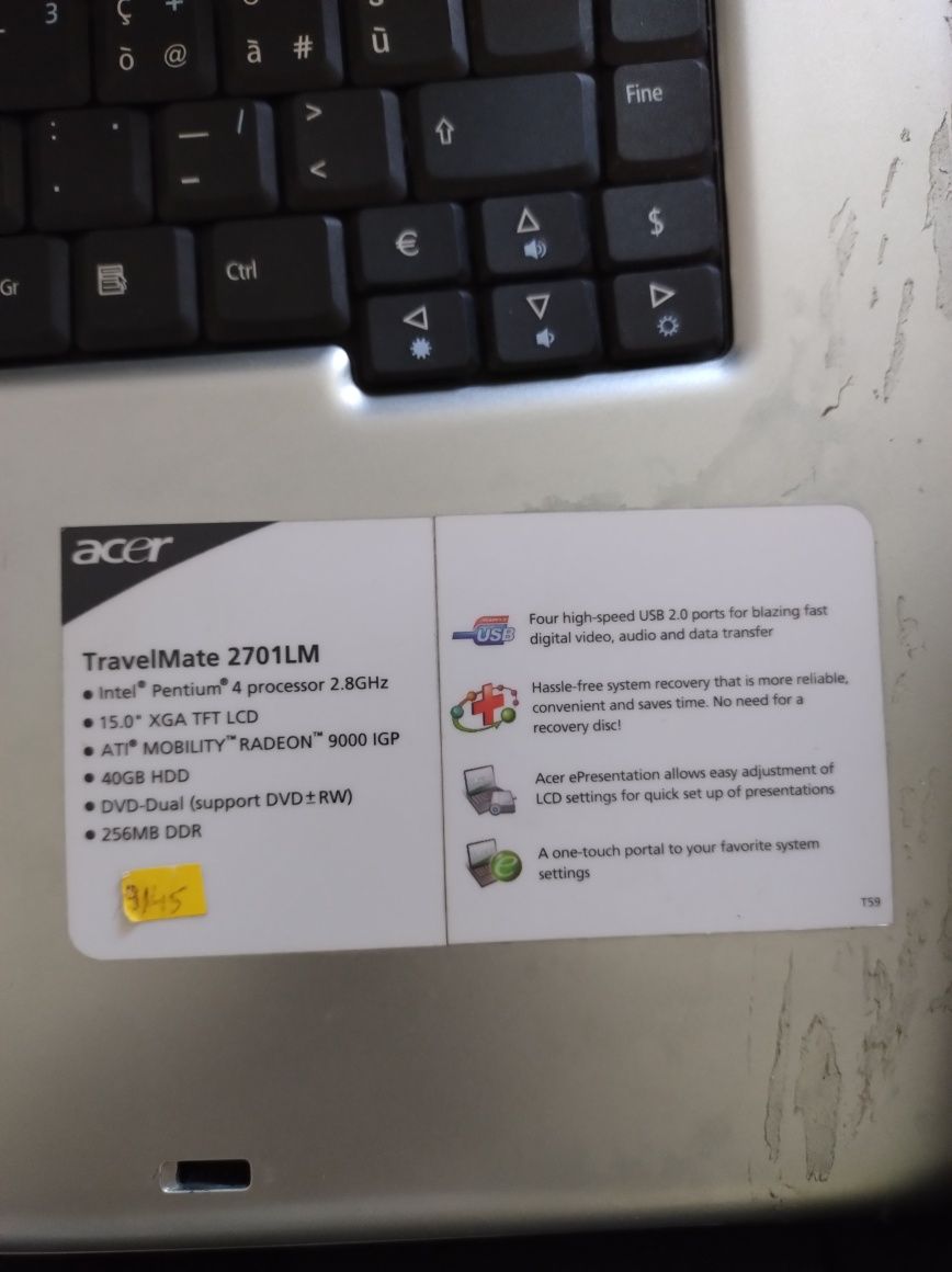 Laptop Acer     .