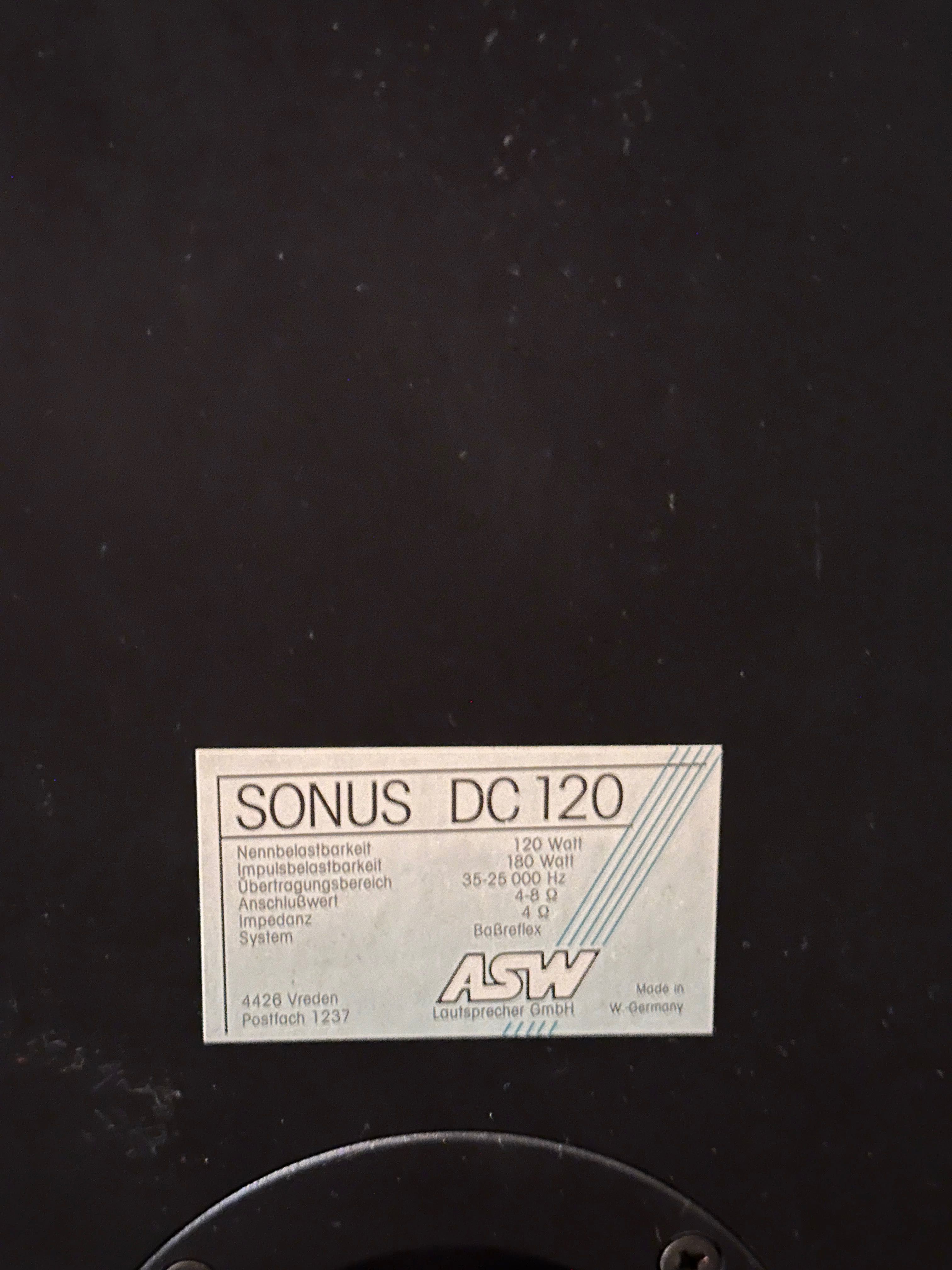 Тонколони ASW SONUS DC120