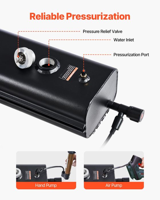 Rezervor Apa Auto din Aluminiu,30L,cu 2 Panouri