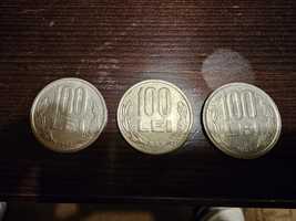 Monede 100 lei din 1992, 1993 si 1994