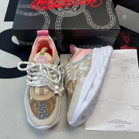 Versace Chain Reaction White/Pink/Yellow Barocco