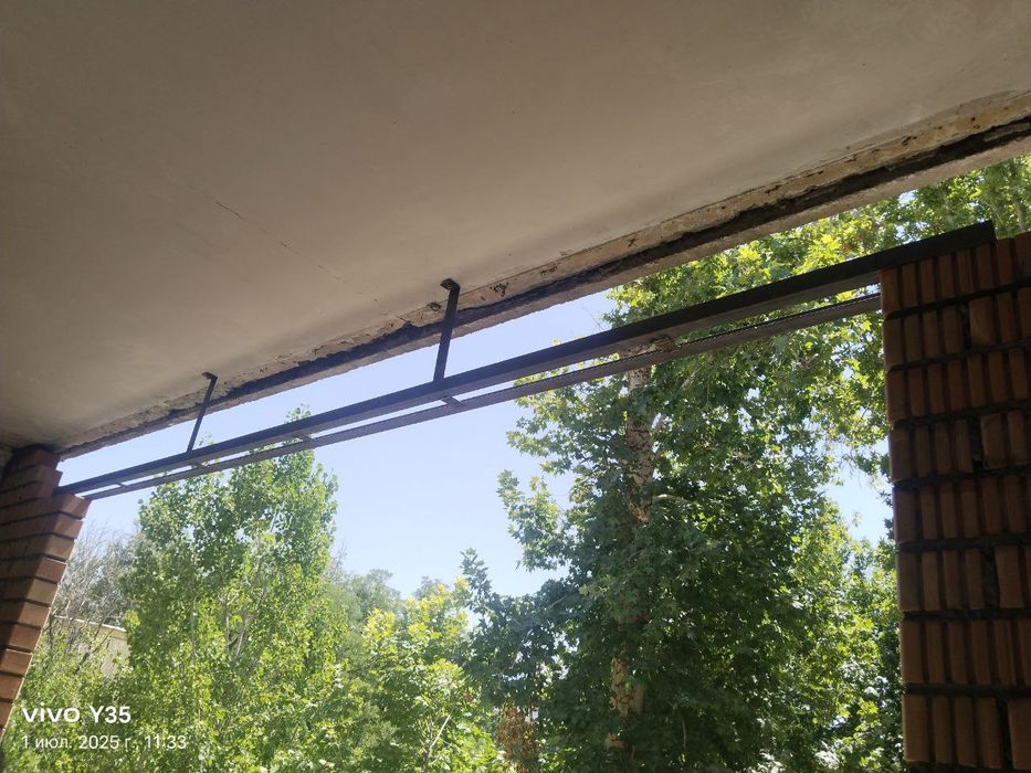 Перегородки , кирпичная кладка.