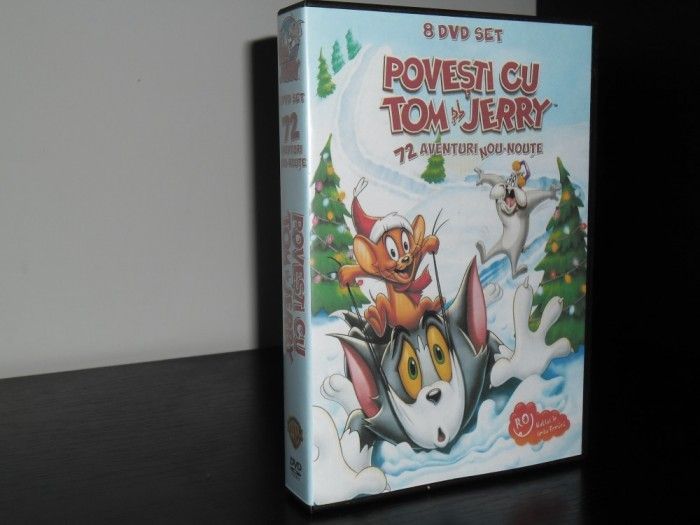 Povesti cu Tom si Jerry - 8 DVD-uri Desene Animate Dublate Romana