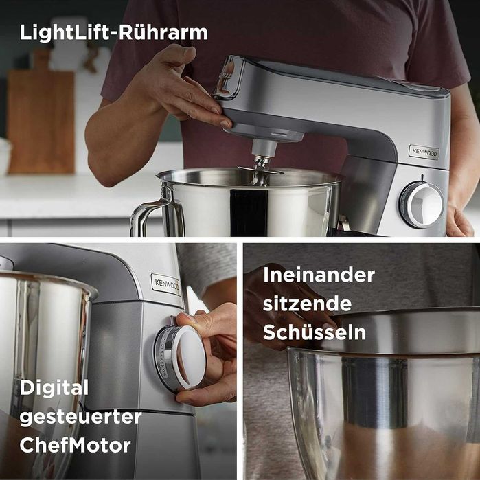 Планетарен Миксер Кухненски Робот Kenwood KVC85.004SI Chef Titanium