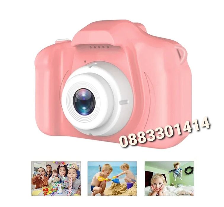 Зелен детски фотоапарат Дигитален фотоапарат