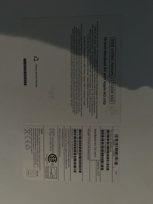 MacBook Air M3 13 дюймовый