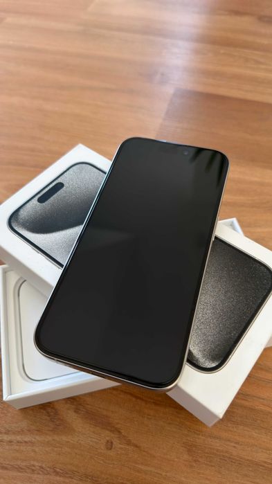 iPhone  15 Pro Alb 128 Stare Perfectă Cutie Neverlocked Garantie
