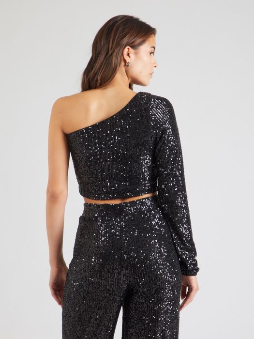 Топ блуза с един ръкав с пайети MYLAVIE X ABOUT YOU