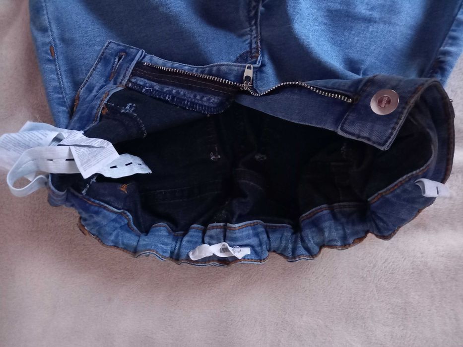 Sin say сини и сиви дънки със средна тялия