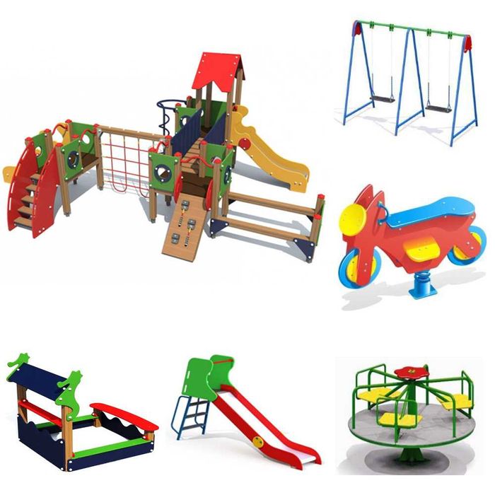 Детские Площадки Уличные Игровые Комплексы МАФы. Карусели Качели Горки