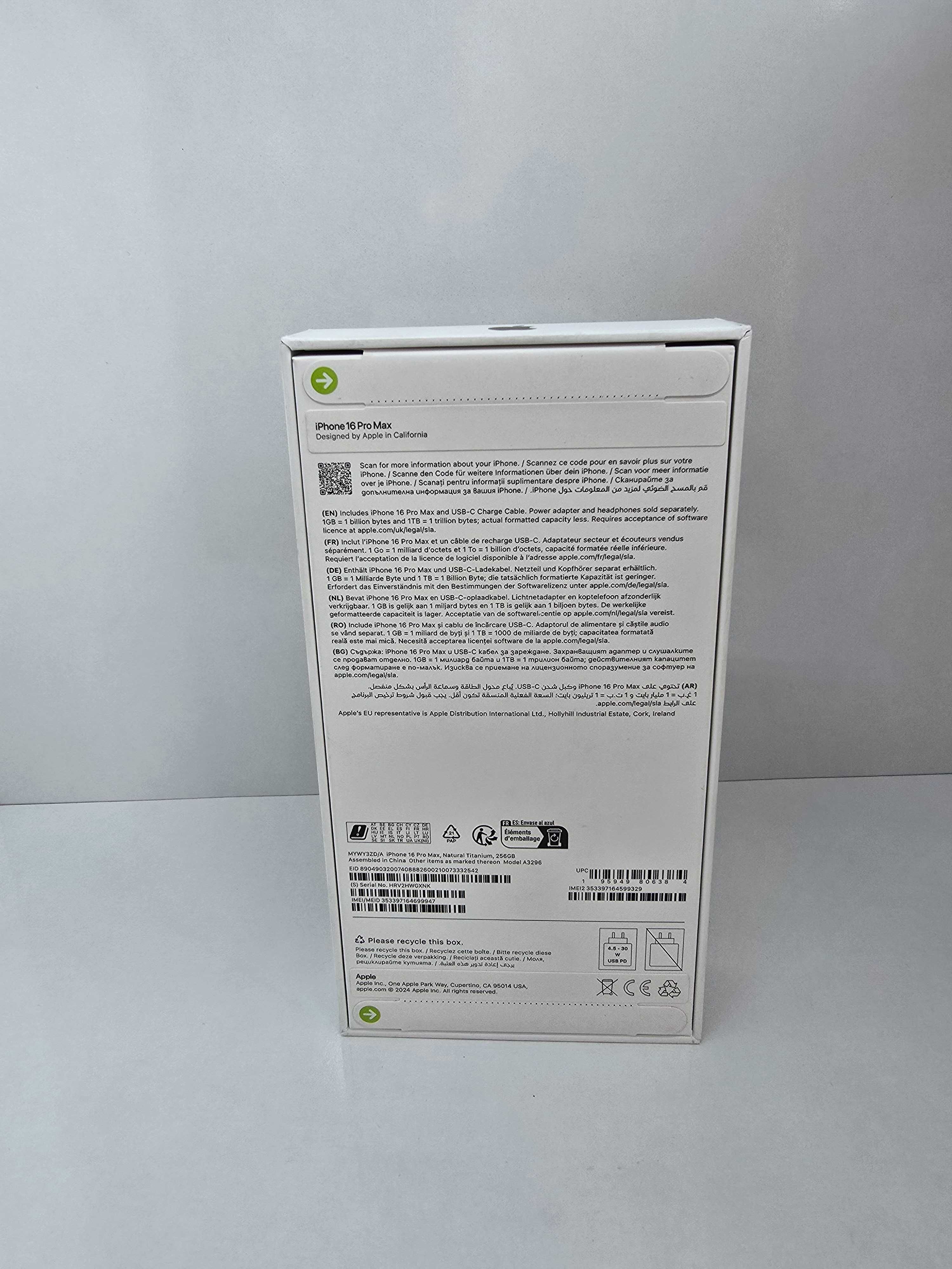 НОВ•iPhone 16 Pro Max 256GB Natural Titanium