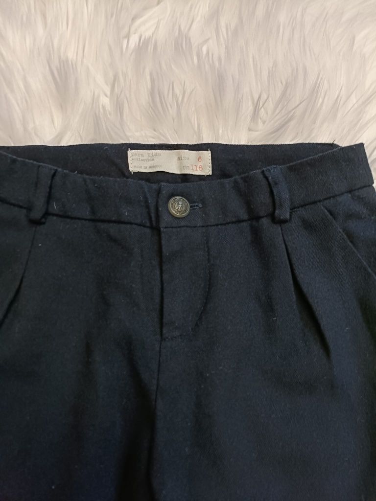 Pantaloni stofa Zara pentru fete 6 ani, 116 cm