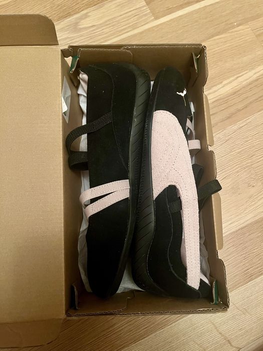 Puma Speedcat ballet in black and pink
