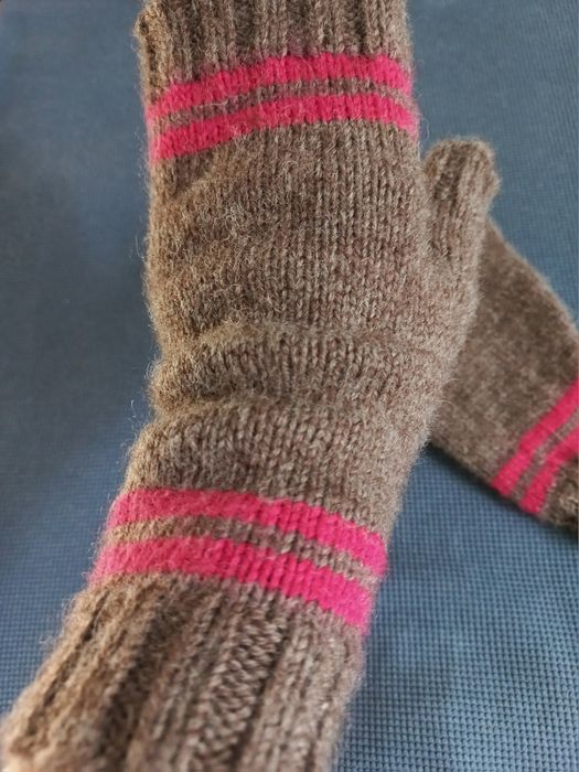 Митенки вязаные, митенки шерстяные ручной работы.