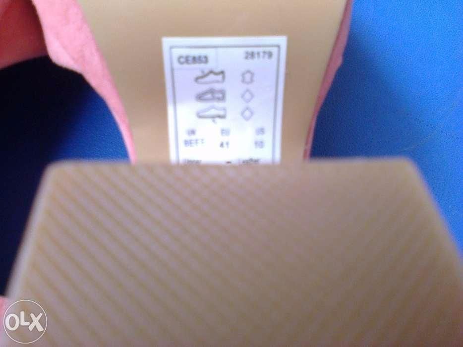 Pantofi dama noi roz Grazia piele intoarsa nr. 41 toc 12,5 cm