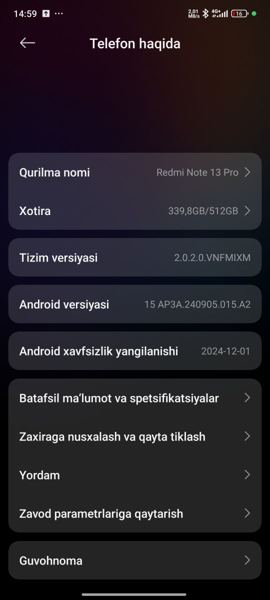 Redmi 13 not pro