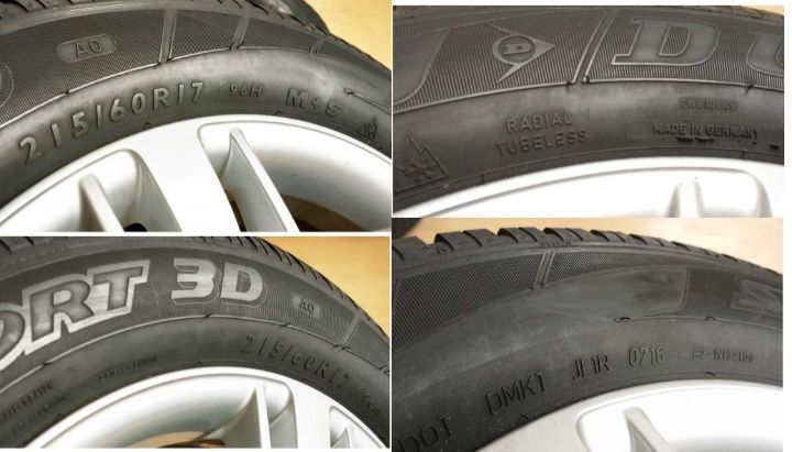 Anvelope Cauciucuri de iarnă 215 60 R17 Dunlop peste 7 mm