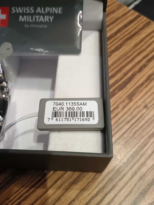 Мъжки часовник Swiss Alpine Military 7040.1135, Кварцов, 46мм