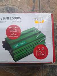 Invertor tensiune PNI L600w 12v 24v contactor trifazic ac3 ON OFF