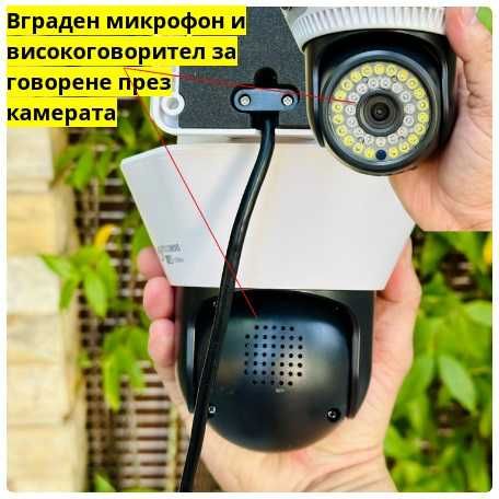 Панорамна WIFi Камера с 360 Градуса Въртене , Троен Обектив, Yoosee