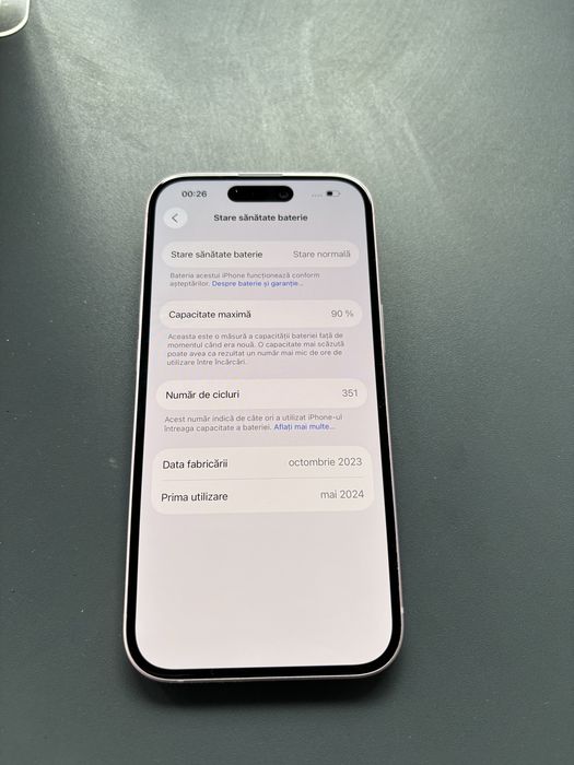 Iphone 15 roze 128gb liber de retea impecabil