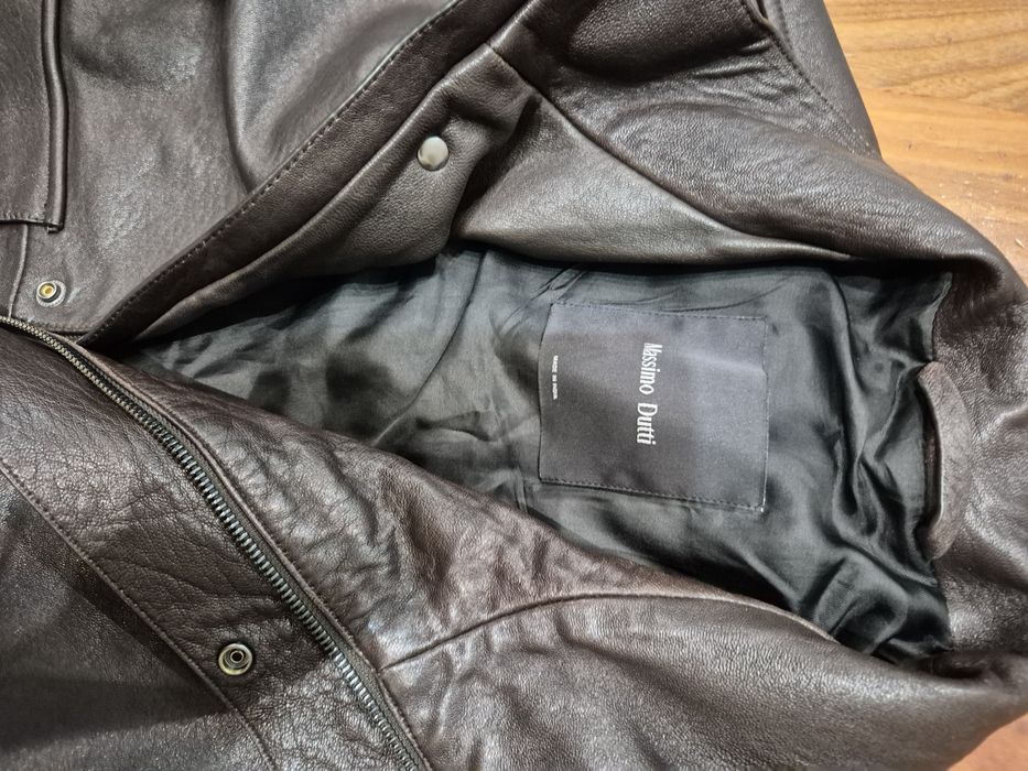 Geaca de piele bărbați Massimo Dutti