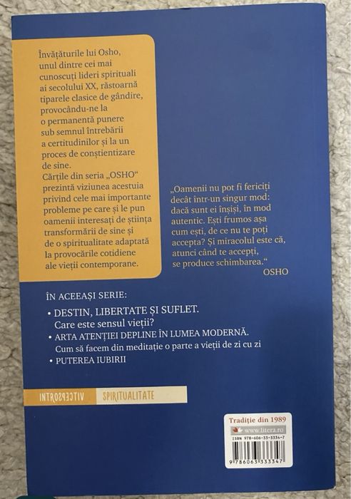 OSHO - Traieste in felul tau. Ce inseamna cu adevarat sa fii rebel?