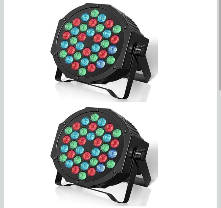 HOLDLAMP Акумулаторни Par светлини 36W RGB DJ LED Par 2 броя комплект