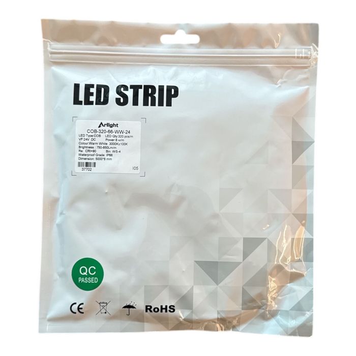 Banda LED COB-320-66-WW-24 rola 5 metri