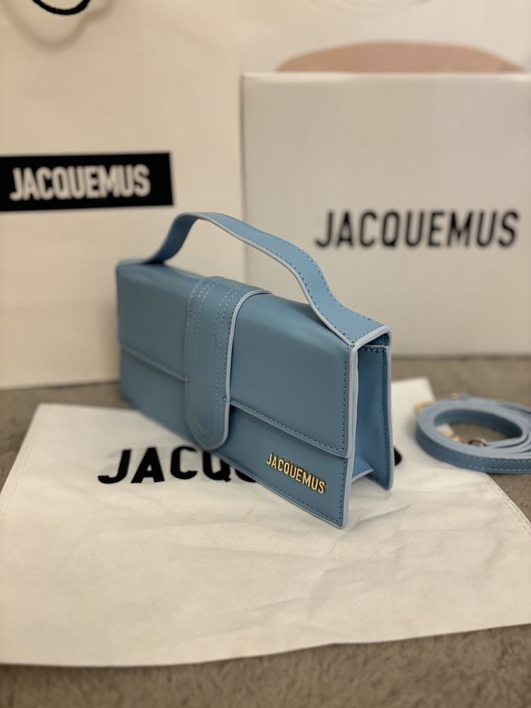 Poseta / Geanta Jacquemus The Bambino blue