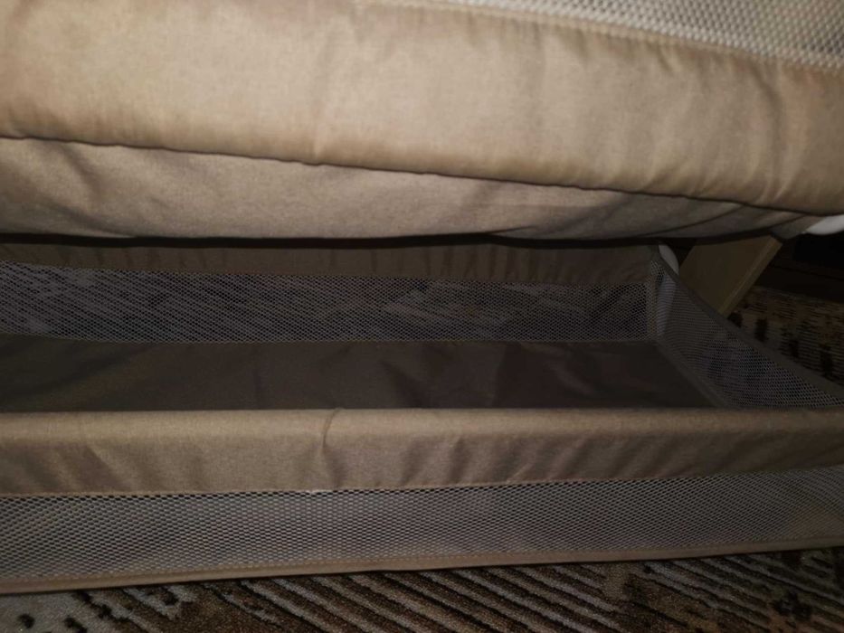 Бебешка кошара с падаща страна Chipolino Пясък - Heart 2 Heart