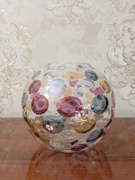 Ваза- шар и ваза для цветов "Nemo".  Богемия.