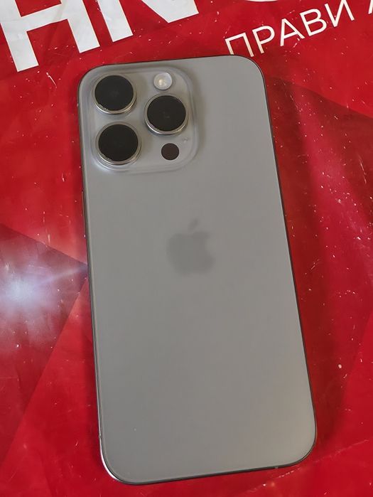 КАТО НОВ 128GB iPhone 15 Pro Гаранция Технополис 2025 Natural