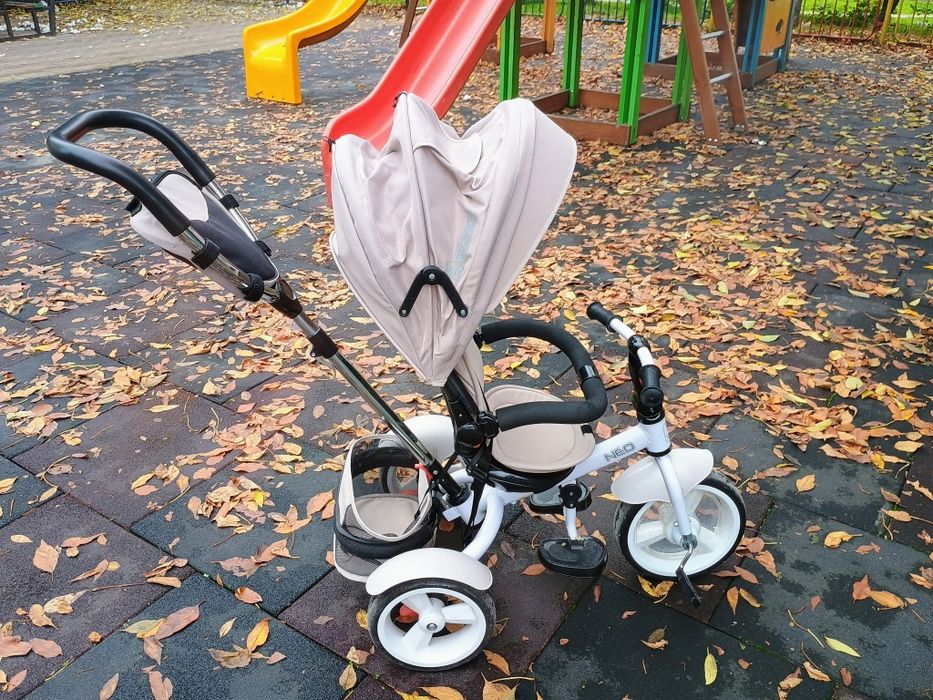 Триколка Lorelli - Neo, Ivory, с въздушни гуми, бежова