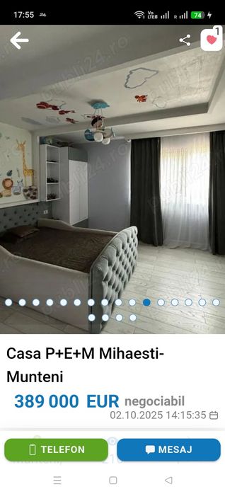 Vanzare casă în Mihăești,sat Munteni.
