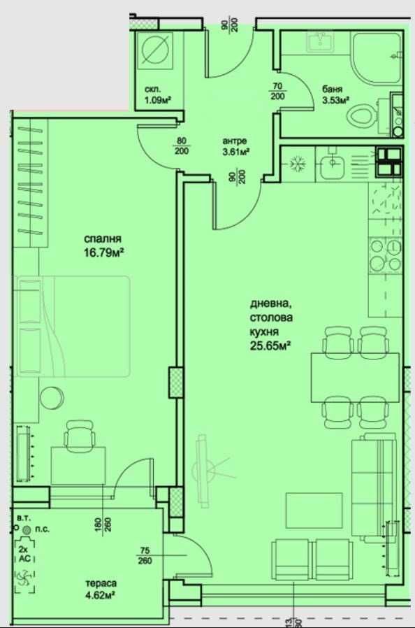 Продава се Двустаен апартамент в Пловдив, Христо Смирненски - 70 кв.м за 1915 €/кв.м - Снимка #8