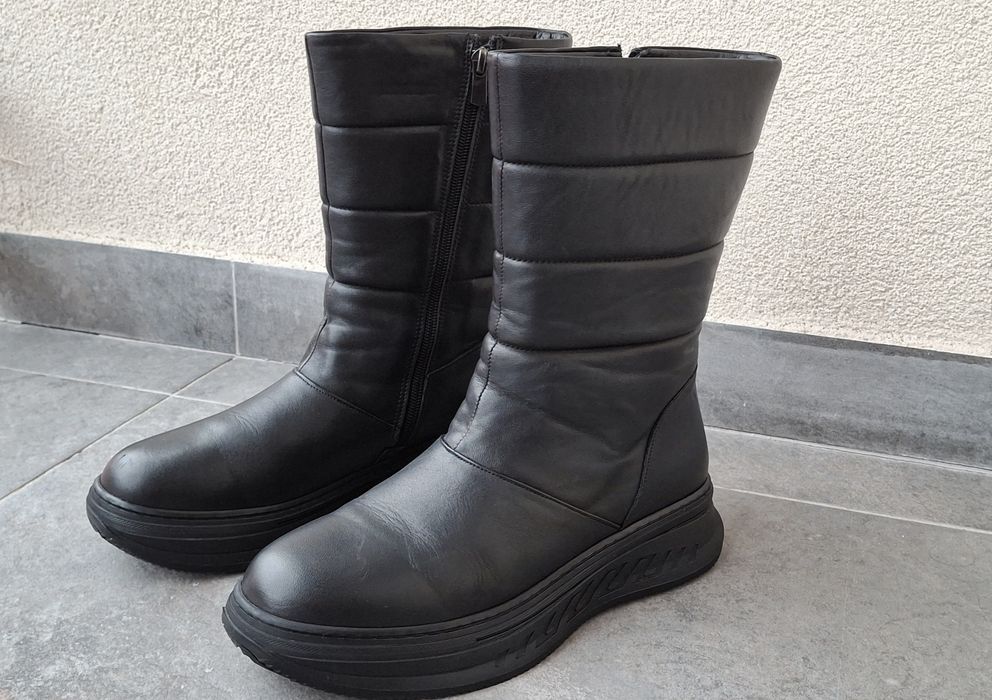 Cizme piele naturala 39 imblanite romanesti