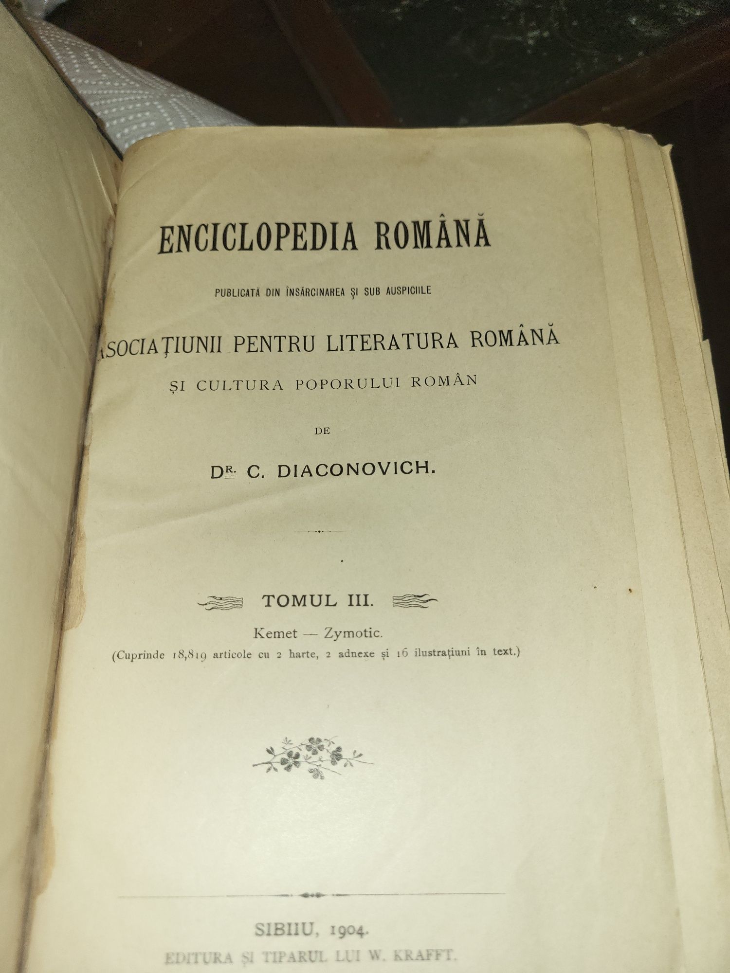 Prima Enciclopedie Română de dr C. Diaconovich