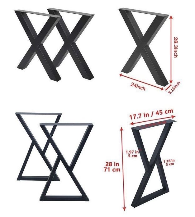 Подстолья в стиле лофт из профильной трубы ДОСТАВКА