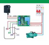 Automatizare apa bazin 6V, 9V, 12V, 24V, 32v, DC releu umplere golire